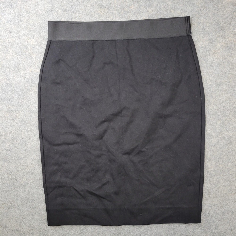 Everlane Skirt Womens Medium Black Knit Pull‎ On Pencil Knee Length Workwear